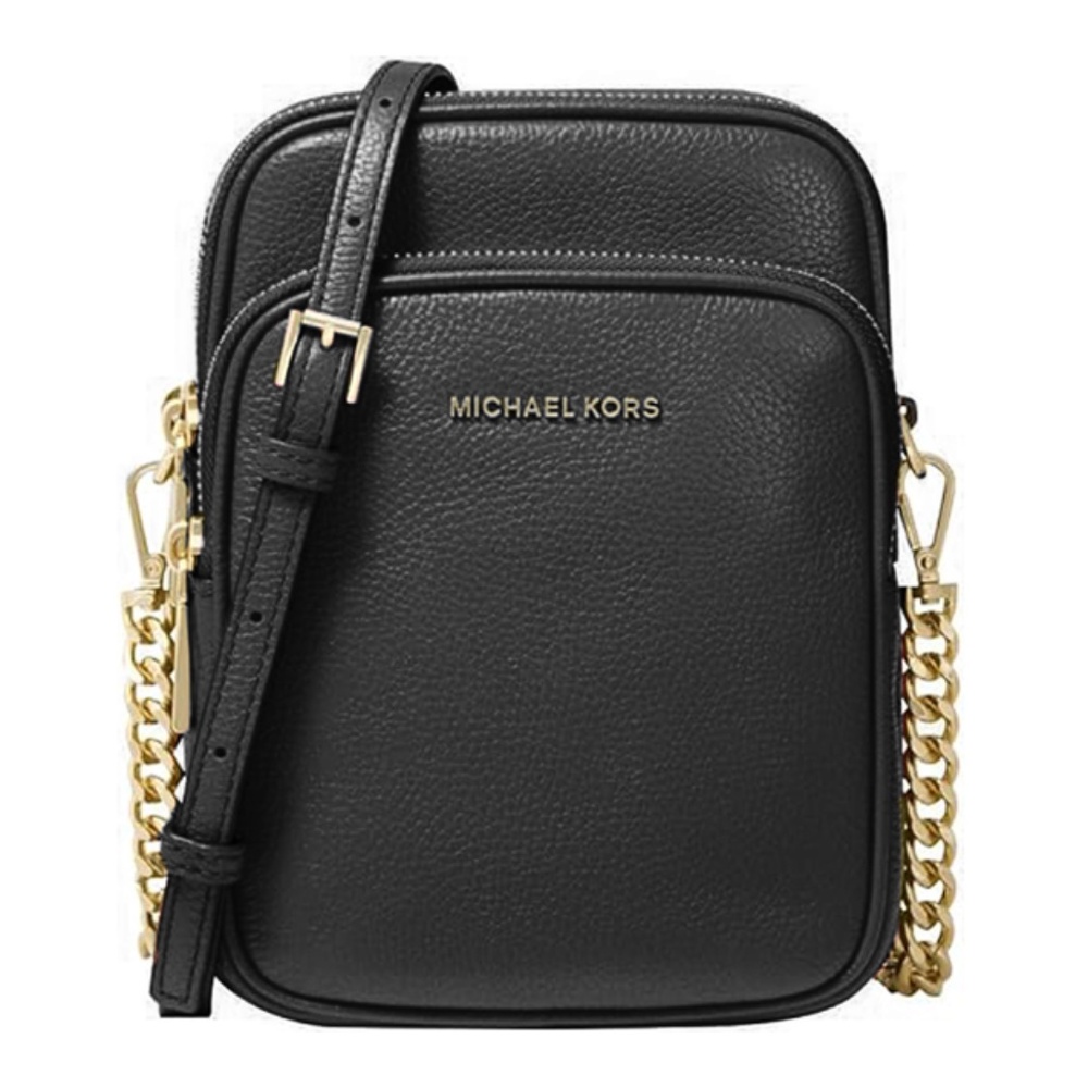 Michael Kors Jet Set Travel Medium Crossbody Bag - Black - Picture 1 of 6